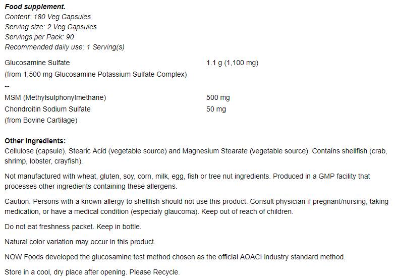Glukozamin in MSM - 180 kapsul