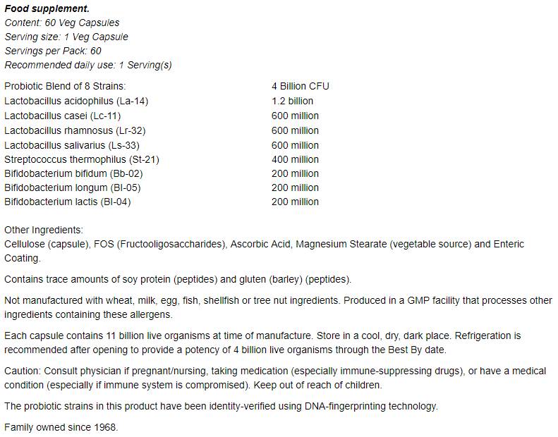 Gr8 -dophilus ™ - 60 kapsul