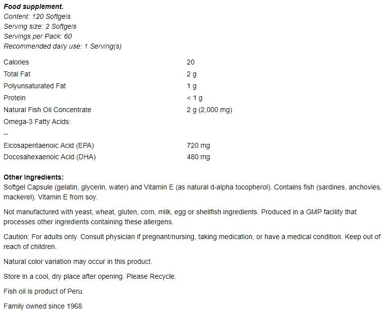 Super Omega EPA - 120 gel kapsul