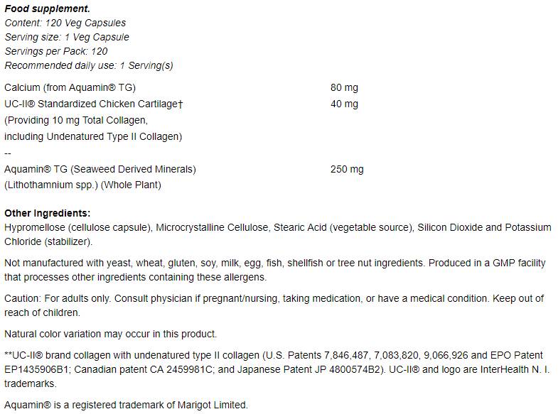 UC II / Type 2 kolagen 40 mg - 120 kapsul