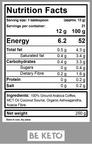 Št. 1 Keto Supreme Coffee - 250 gramov