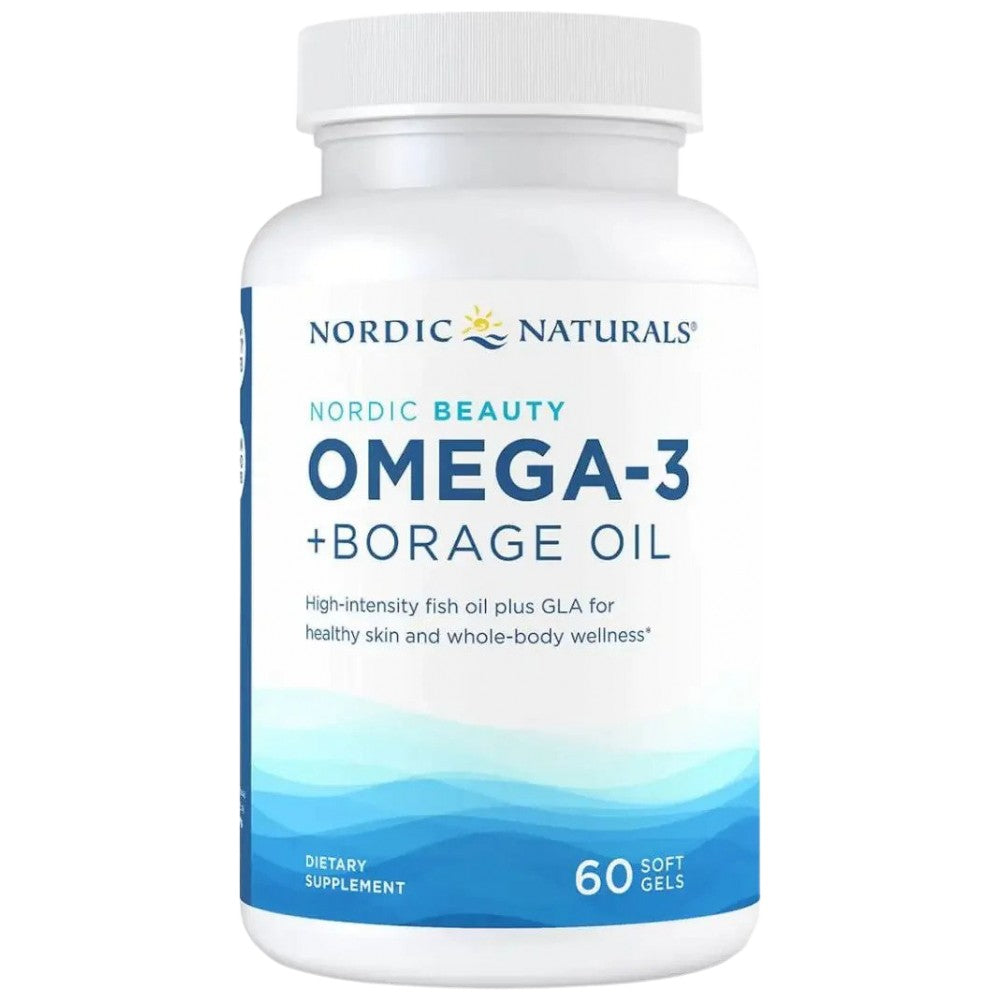 Nordijska lepotna omega-3 | Z oljem borage - 60 gel kapsul