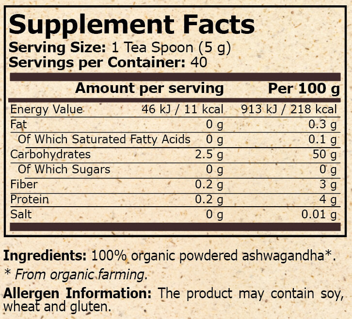 <tc>Pure Nutrition</tc> - BIO AŠVAGANDA - 200 g