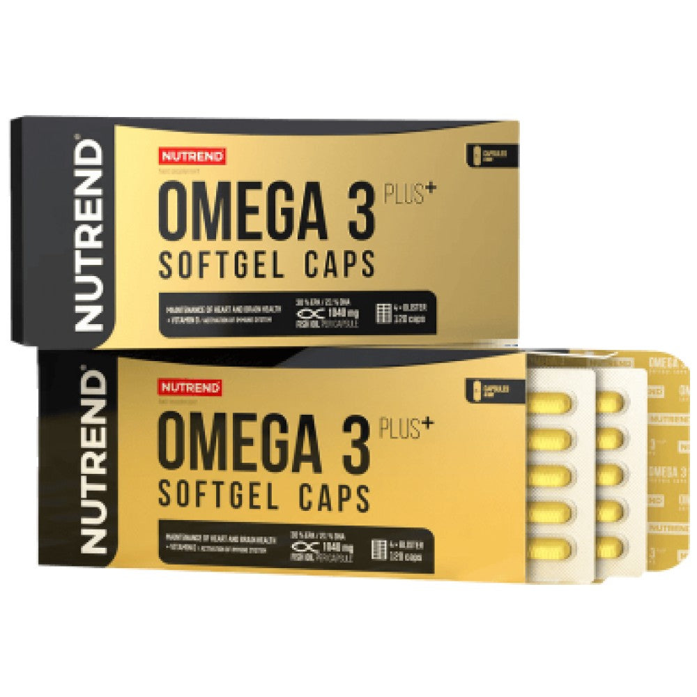 Omega 3 Plus stisnjene pokrovčke - 120 gel kapsul