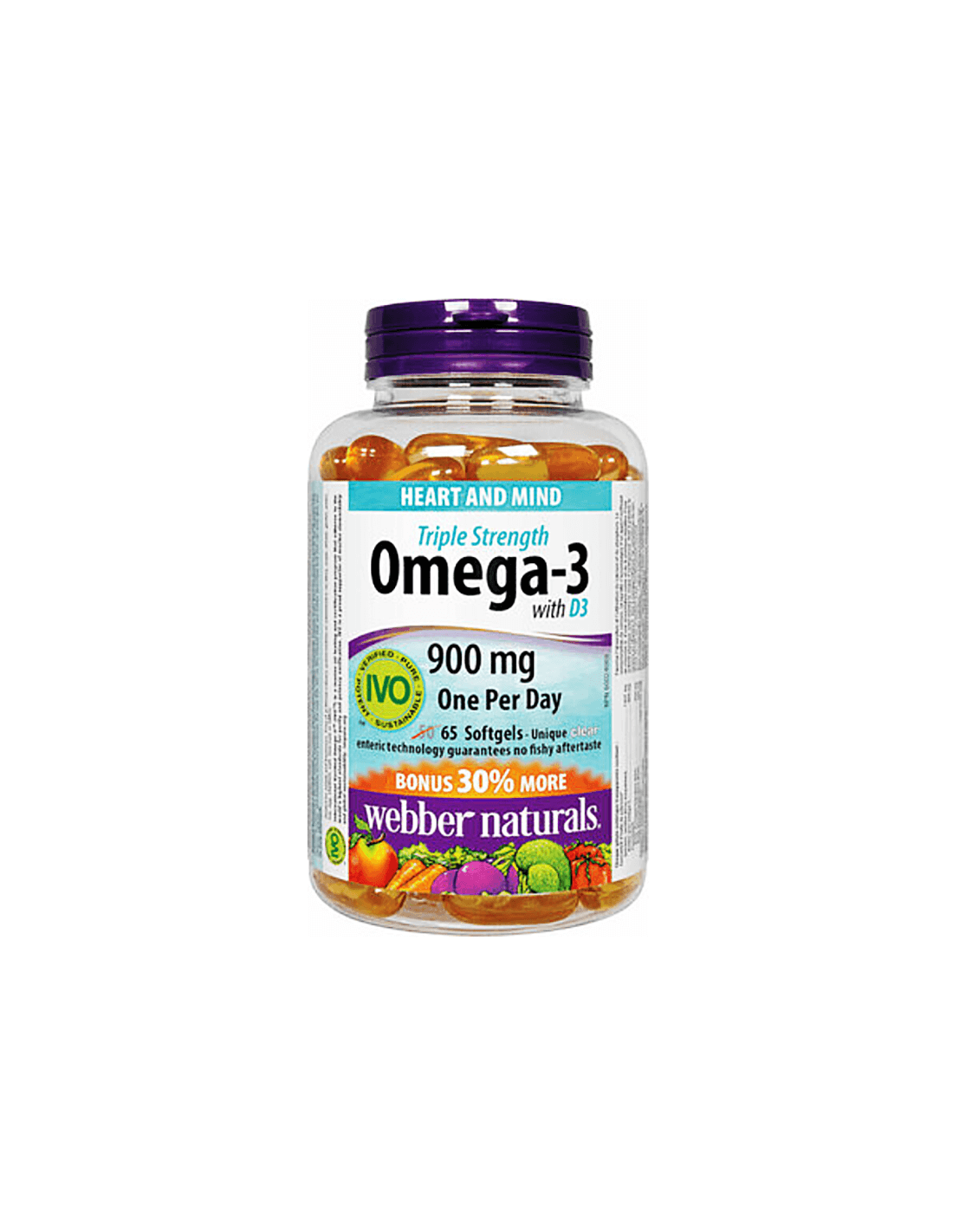 Omega-3 trojna trdnost + vitamin D3-omega-3 (trojna koncentracija) + vitamin D3 1000 iu, 65 kapsul mehkegela