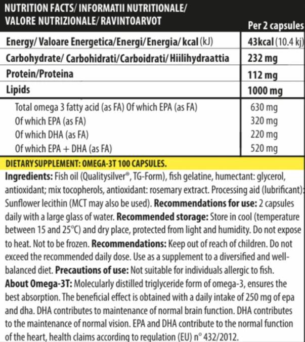 Omega -3T - 100 gel kapsul