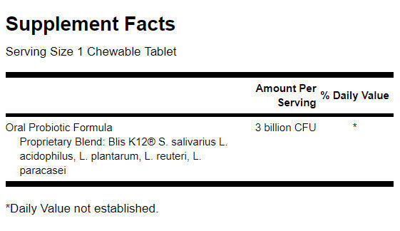 Peroralna probiotična formula - Naravna jagoda - 30 žvečilnih tablet