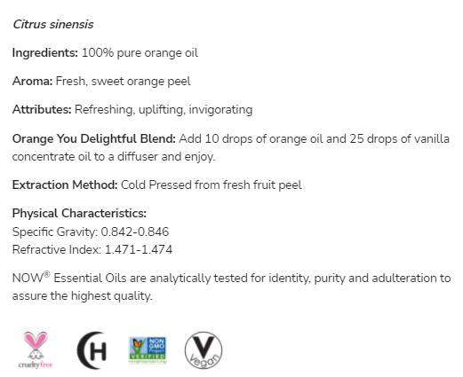 Oranžno olje | 100% čisti citrusi sinensis - 118 ml