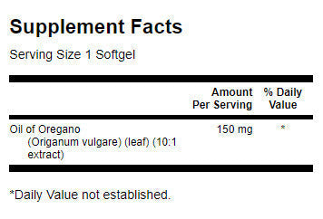 Origano olje 150 mg - 120 gel kapsul
