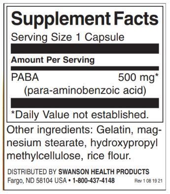 Paba 500 mg - 120 kapsul