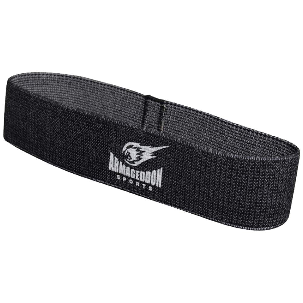 Тренировъчен Ластик от Текстил за Тренировка на Крака - Черен - 16 кг до 22 кг - Feel You