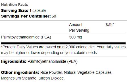 Palmitoyletanolamid 300 mg - 60 kapsul