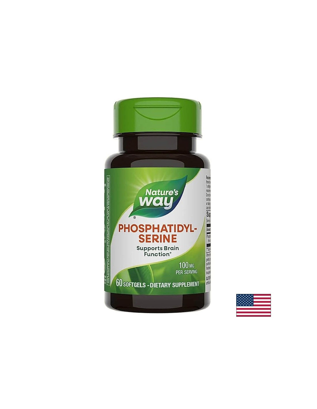 Fosfatidil -serin - fosfatidil -serin - za zdravje možganov - 100 mg, 60 kapsul softgela Narava pot