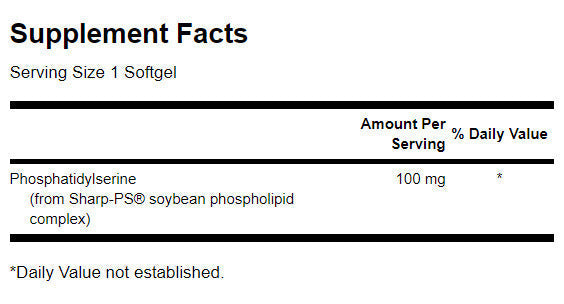 Fosfatidilserin 100 mg - 90 gel kapsul