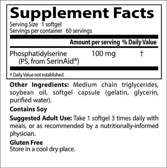 Fosfatidilserin 100 mg | S serinaidom - 120 kapsul