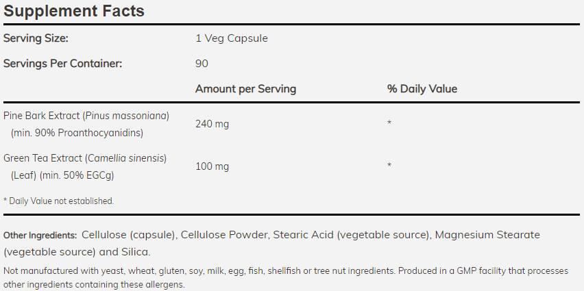 Izvleček borovega lubja 240 mg - 90 kapsul