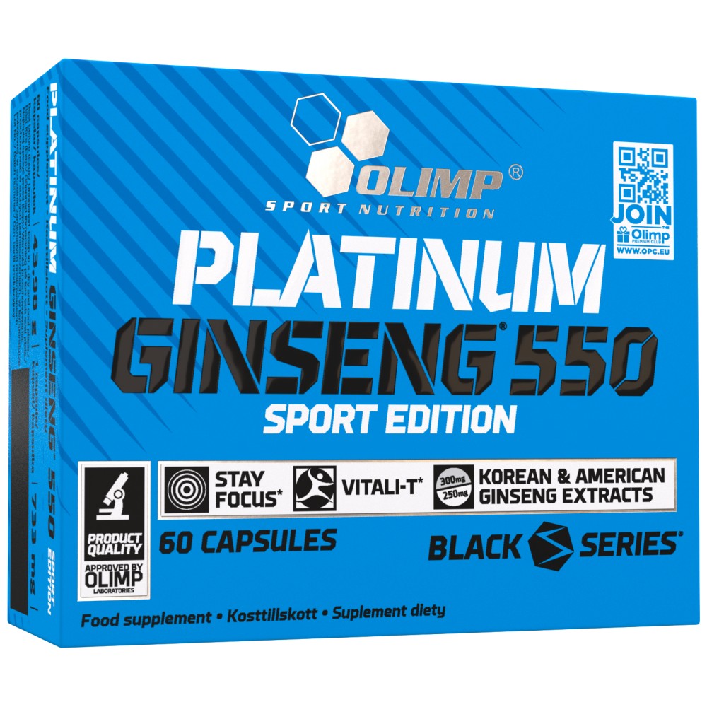 Platinum Ginseng ™ Sport Edition 550 mg - 60 kapsul