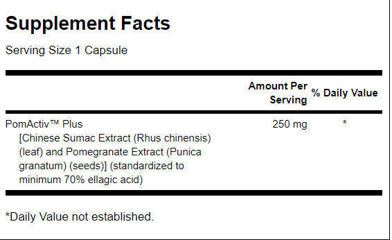 Izvleček granatnega jabolka 250 mg - 60 kapsul
