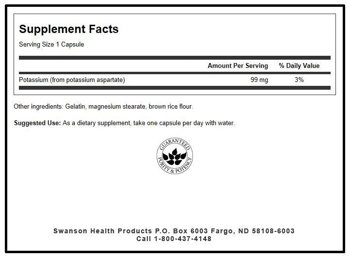 Kalijev aspartat 99 mg 60 kapsul