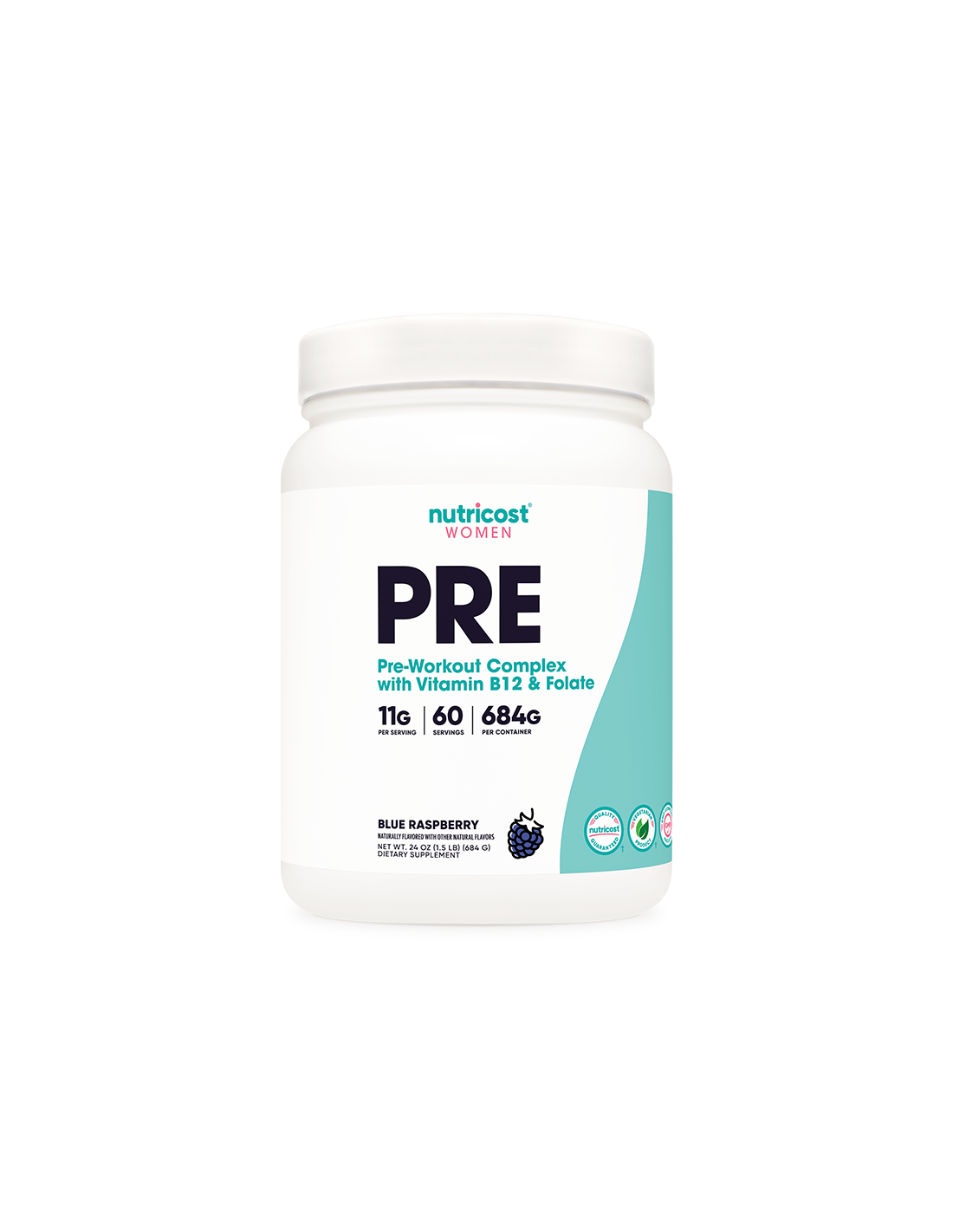 Kompleksna fitnes formula za ženske Pre-Workout, 684 g prahu <tc>Nutricost</tc>