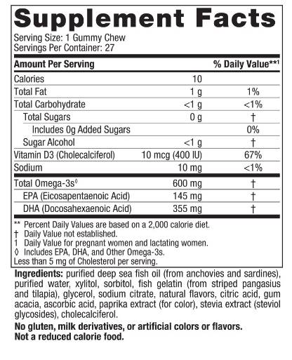Prenatal Dha Gummy žveči 600 mg - 27 gumij