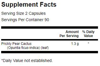 Prickly Pear Cactus opuntia 650 mg 180 kapsul