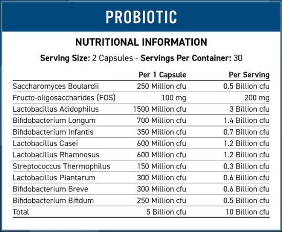 Probiotik | Napredna formula z več utrinki - 60 kapsul