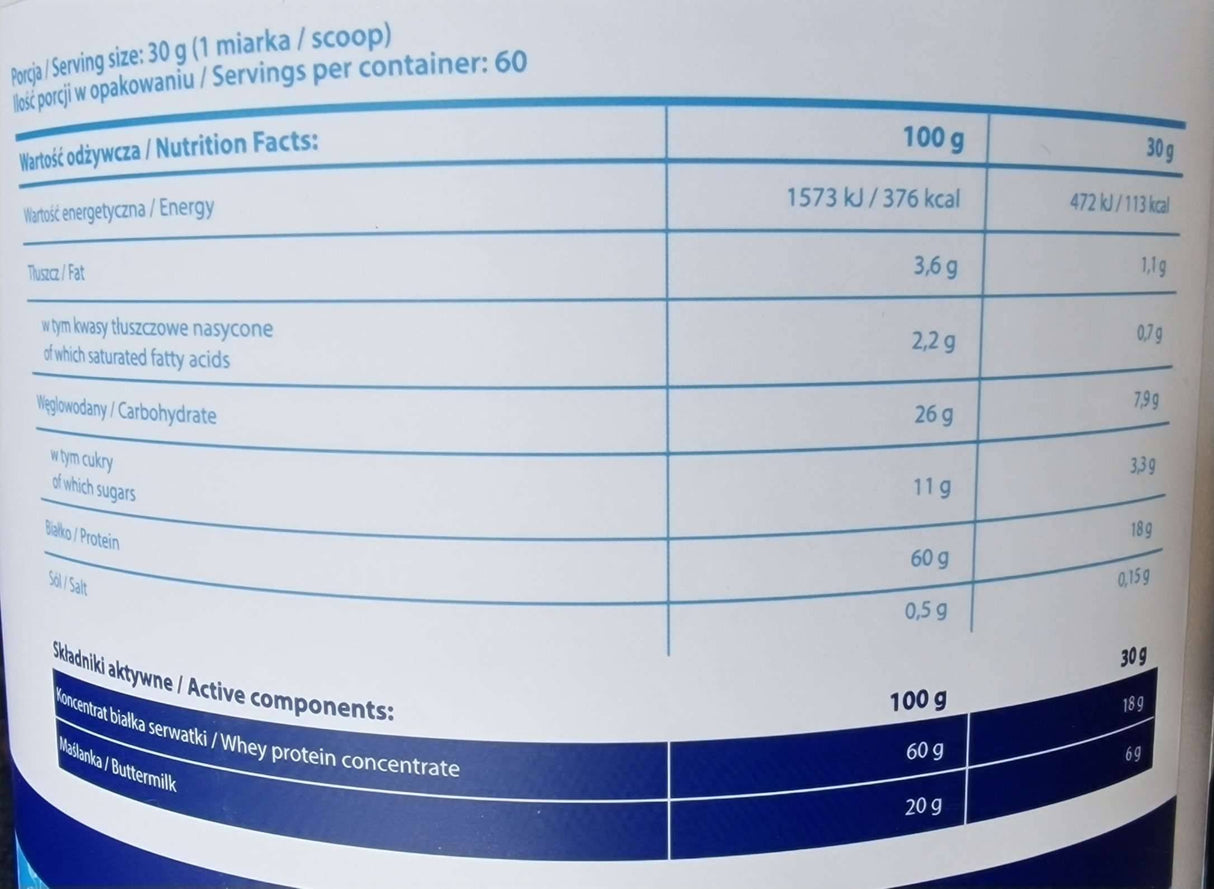 Koncentrat beljakovin | Slasten okus sirotkine beljakovine 1800 gramov