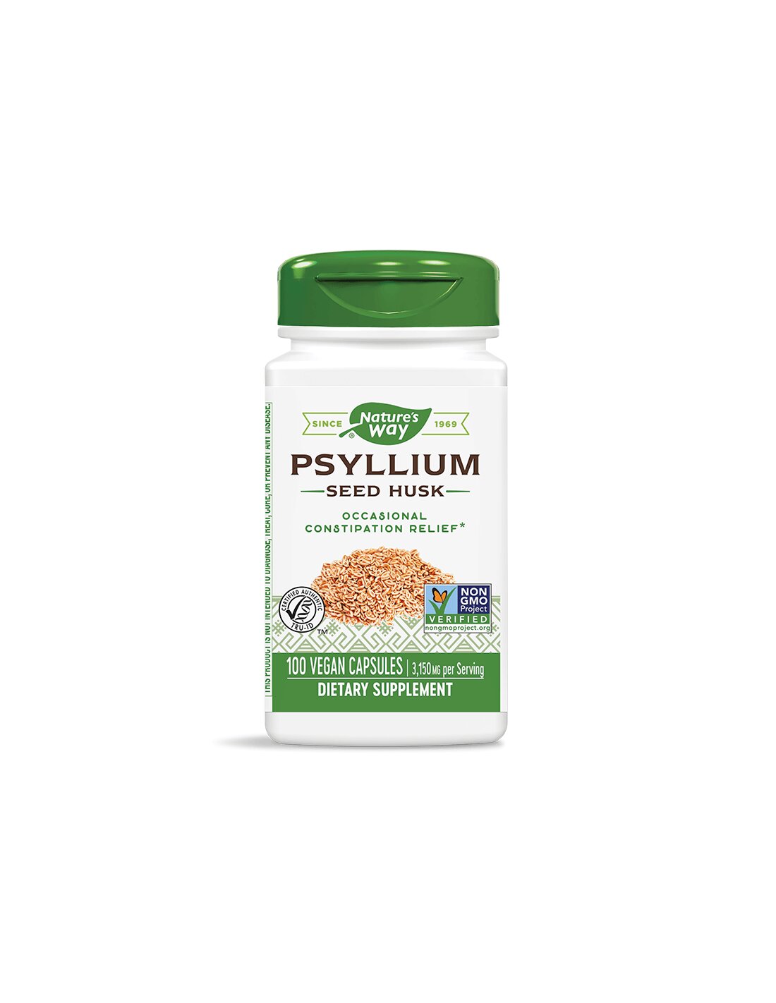 Psyllium seme lupa 525 mg x 100 kapsula narava pot