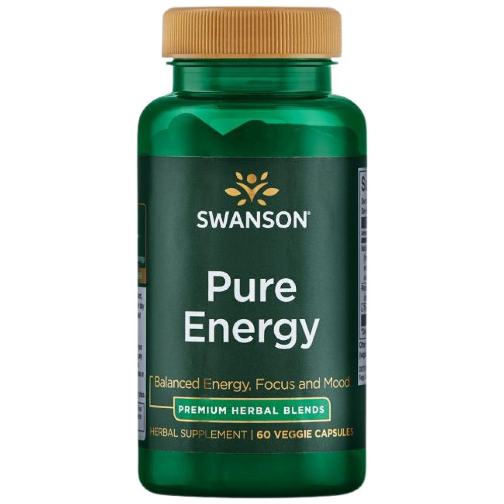 Čista energija | Naravni kofein, Rhodiola in L-THEANINE 60 kapsul