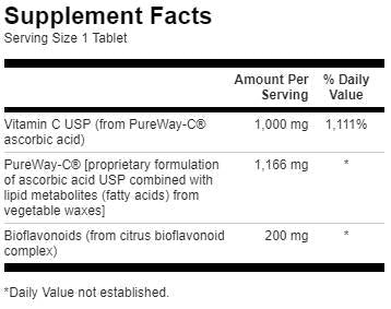 Pureway -C 1000 mg z bioflavonoidi - 90 tablet