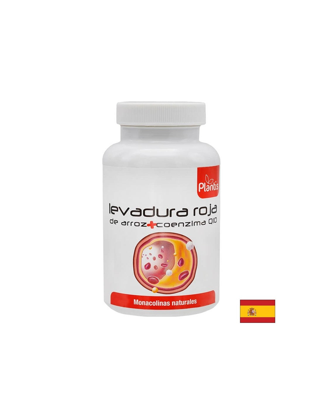 Izvleček rdečega riža in koencim Q10 - Levadura Roja Plantis® - Nadzor holesterola in zdravo srce, 120 kapsul