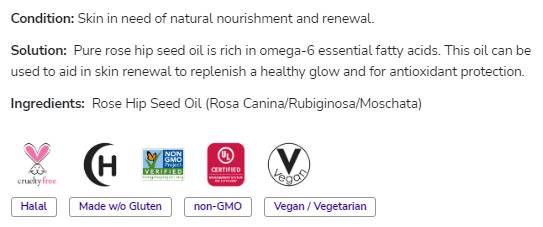 Olje za seme vrtnic | 100% čista - 118 ml