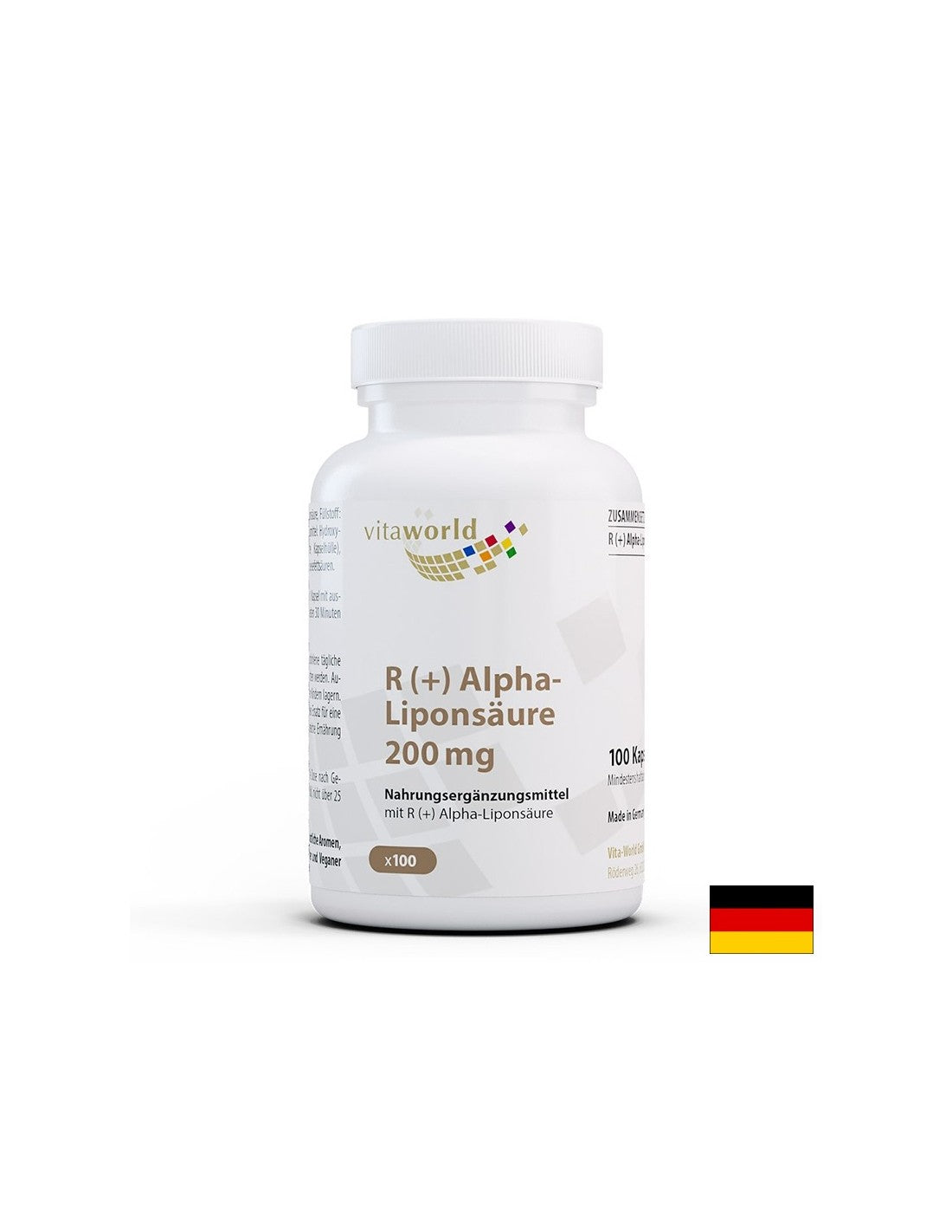 Metabolizem in krvni sladkor - r ( +) Alpha lipoinska kislina (R + alfa -liponsaure), 200 mg x 100 kapsul