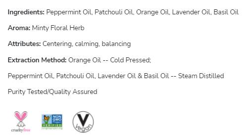 Mir in harmonija | Pomirjujoča oljna mešanica - 30 ml