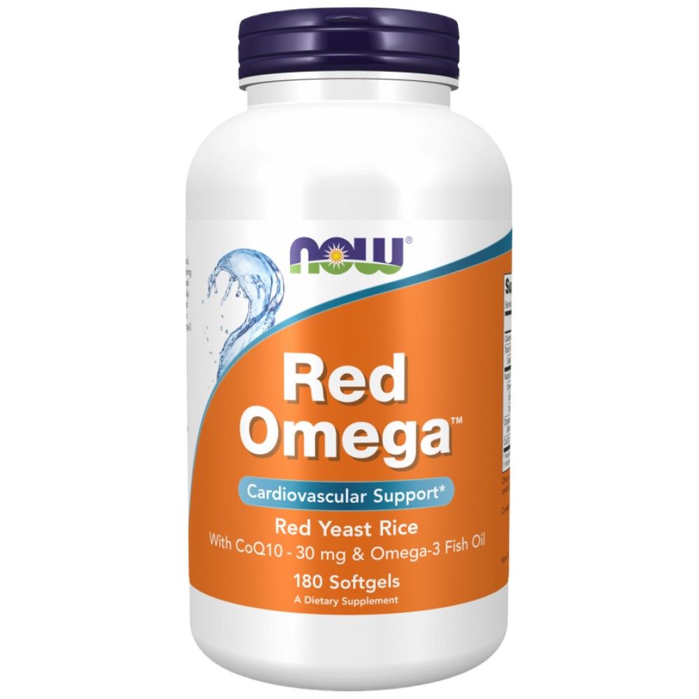 Rdeča omega ™ | Rdeči kvas riž - 180 softgelov