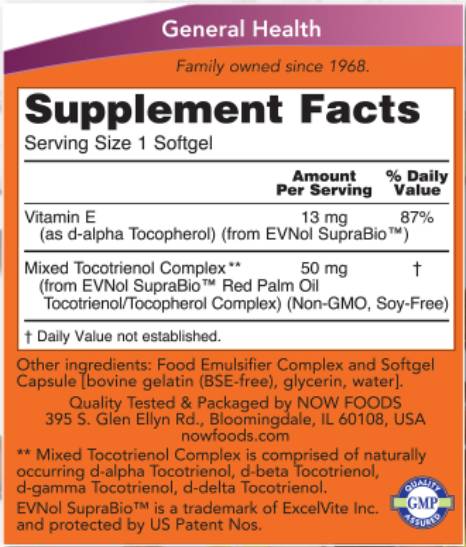 Rdeča palma tokotrienola 50 mg - 60 softgelov