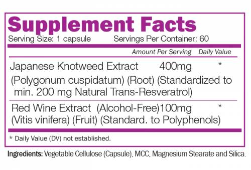 Resveratrol 200 mg - 60 kapsul
