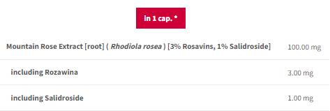 Rhodiola rosea 500mg | 100 mg koreninskega ekstrakta - 90 kapsul