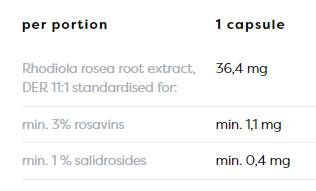 Rhodiola rosea korenina 400 mg - 60 kapsul