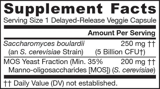Saccharomyces boulardii + mos - 90 kapsul