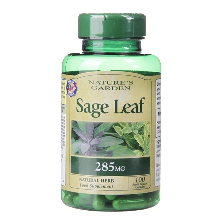 Salvia (žajbelj listi) (žajbelj) 285mg 100 kapsul Holland & Barrett