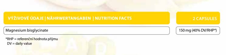 Magnezijev kelacijski bisglicinat - 120 kapsul