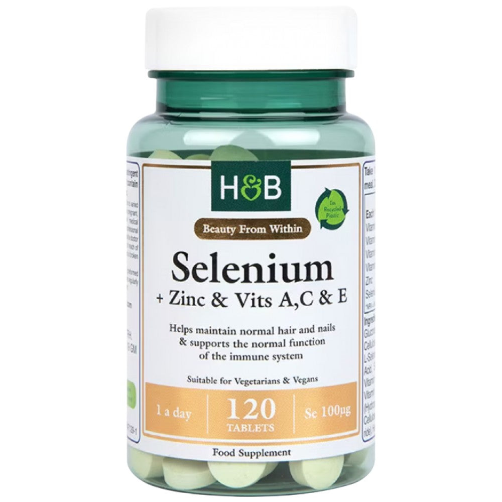 Selenium 100 mcg + cink & Vits A, C&E - 120 tablet