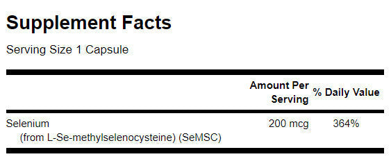 Selen 200 mcg - 120 kapsul