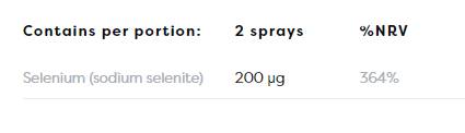 Selenium Oralno razpršilo 200 mcg - 26 ml