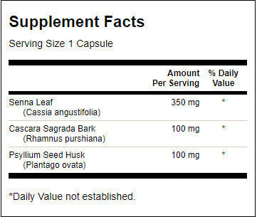 Senna/Psyllium/Cascara kompleks 550 mg - 90 kapsul