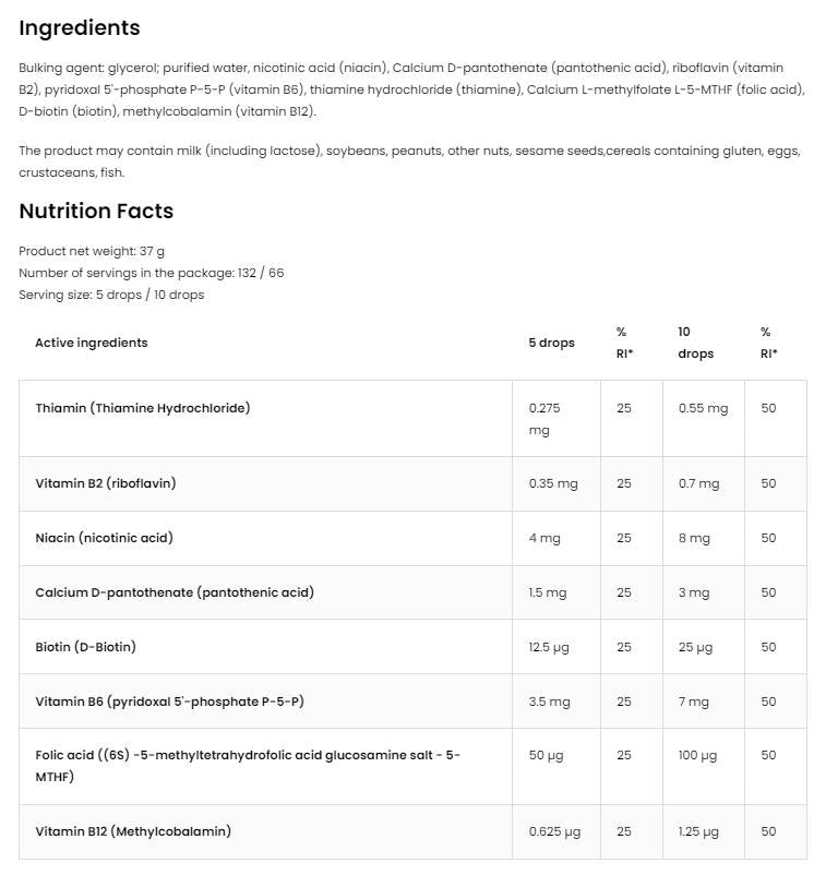 Metil B-kompleksne kapljice | Za otroke 30 ml