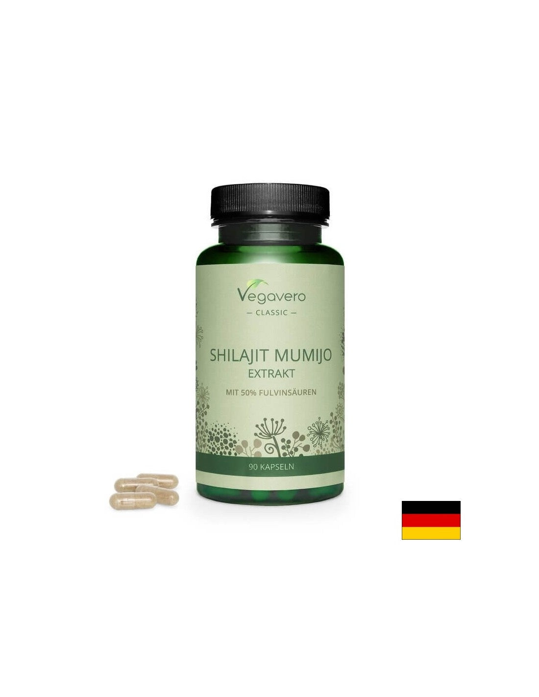 Shilajit Mumijo/ Extract Shilajit (Mumio), 90 kapsul, 100% vegansko