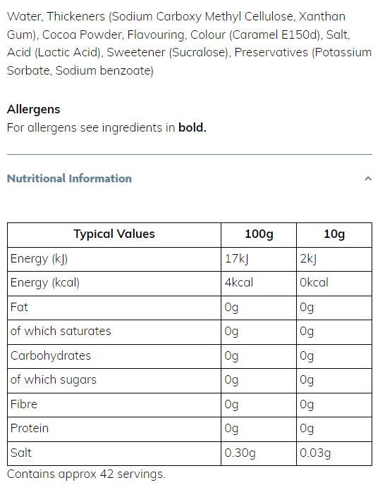 Skinny Sirup | Čokoladna torta - 425 ml